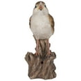 thumbnail image 2 of Hi-Line Gift Ltd. Motion Activated Singing Nightingale Standing ON Stump, Brown, 2 of 6
