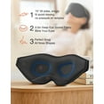 thumbnail image 3 of NestE 2 Packs Sleep Mask for Side Sleeper, Eye Mask for Sleeping Women Men, 3D Contoured Cup No Eye Pressure 100% Light Blocking Sleeping Mask with Adjustable Strap Night Blindfold Flight, Nap, Black, 3 of 13