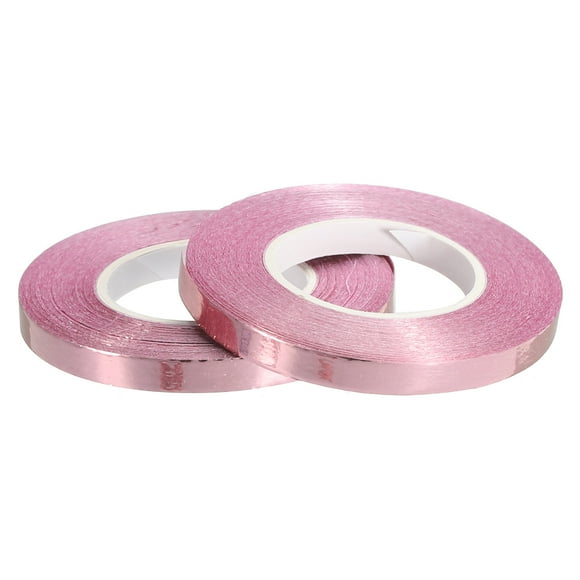 Uxcell Curling Ribbon Crimped Balloon String Metallic 2 Roll for Party Decoration Gift Wrapping Art Crafts Rose Gold