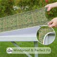thumbnail image 6 of Green Bigfoot and Text Pattern Square Fitted Tablecloth with Elastic Edge,Square Table Cover,Washable Elastic Table Cover for Home Kitchen Party Decor 34"x34", 6 of 6