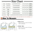 thumbnail image 3 of Utoimkio Bras for Women Front Closure Women's Lace Plus Size Bra No Steel Ring Push Up Underwear Vest-Style Sleep Bra, 3 of 5