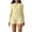 Beige, variant on DailyTrove Women's Zip-Up Long Sleeve Bodycon Romper - Slim Fit, Solid Color, Spring & Casual Street Wear,Light Blue
