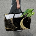 thumbnail image 7 of New Moon Symbol Reusable Foldable Picnic Basket Tote Bag Large Capacity Shopping Bags Beach Bag Oxford Cloth Wildlife Park Basket, 7 of 7