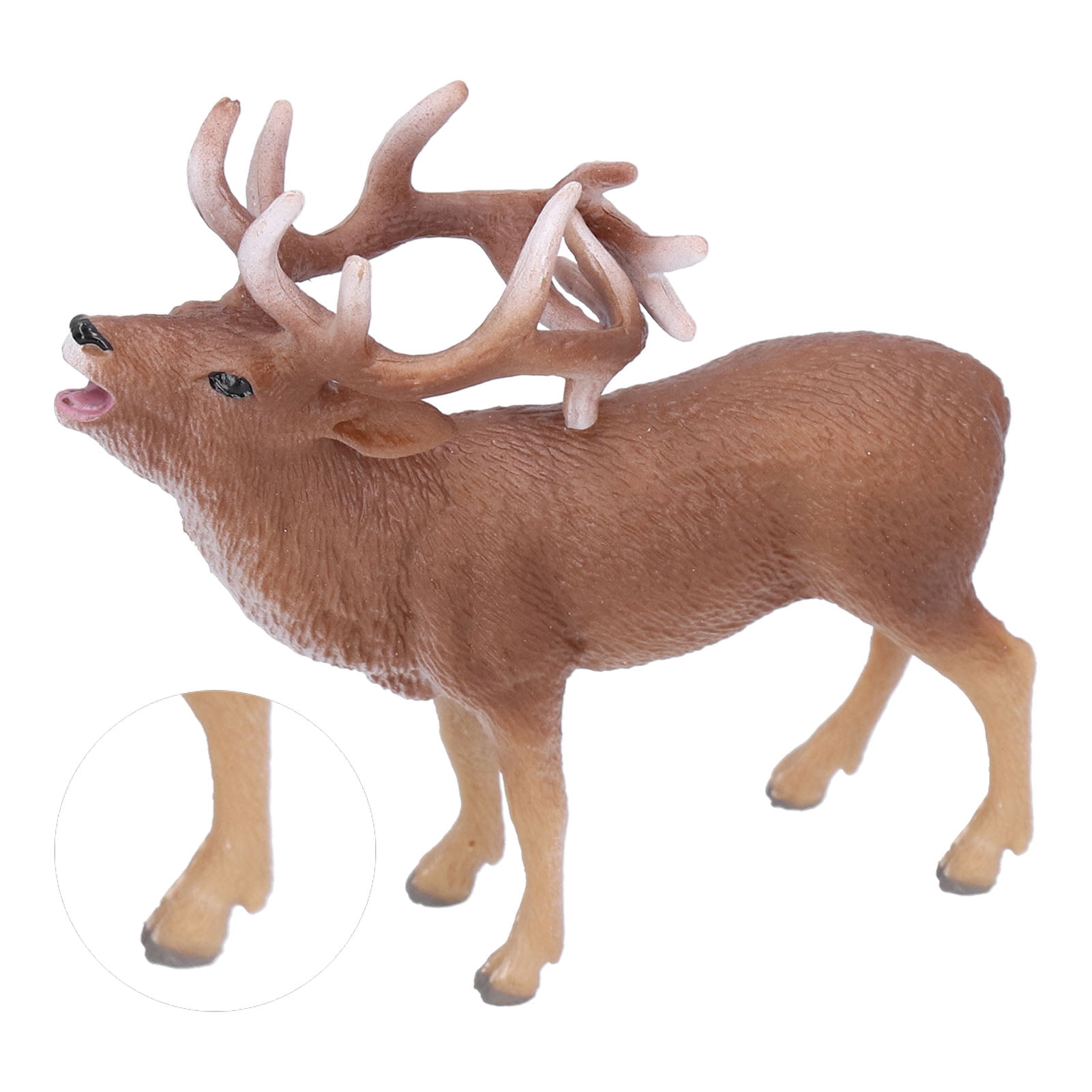 Rdeghly Lifelike Deer Figurine Toy Jungle Zoo Wild Deer Animal Toy