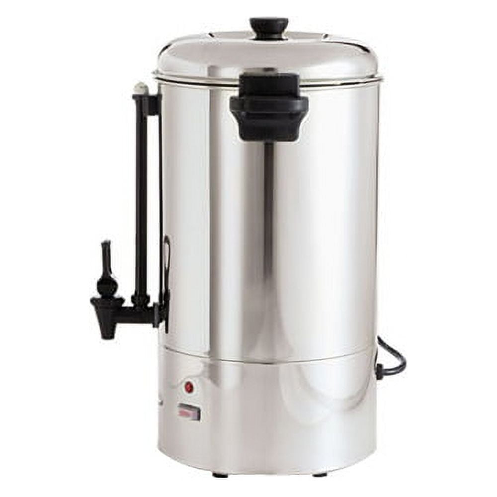 Perossia Commercial Grade Stainless Steel Coffee Urn 80-Cup 12L Double Wall  Large Coffee Maker with Percolator Hot Water Dispenser for Catering Party