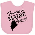 thumbnail image 3 of Inktastic Someone in Maine Loves Me Boys or Girls Baby Bib, 3 of 4