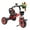 Red, variant on Bike for Toddler Kids Classic Tricycle Low Positioned Steel Trike Frame with Bell and Handlebar Tassels Toddler Tricycle for Boys and Girls Ages 2-5 Year Old, Red\Pink