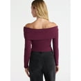 thumbnail image 3 of No Boundaries Off The Shoulder Top with Long Sleeves, Women’s, 3 of 5