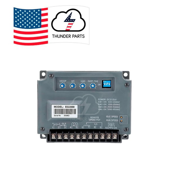 EG2000 | Electronic Engine Speed Controller Governor  | Generator Engine Speed Controller Genset Parts for Generator | 112/24VDC