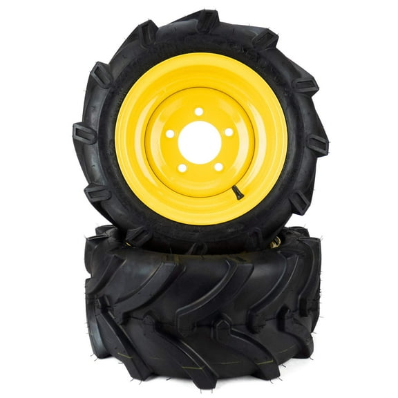 (2) Aggressive Tire Assemblies 18x8.50-10 John Deere 1023E 1026R 1025R LVA20123
