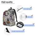 thumbnail image 5 of Balery Bright Insects Vintage Canvas Backpack for Men and Women - Large Capacity, Durable Travel Laptop Bag for School, Work, Hiking, and Outdoor Activities, 5 of 7