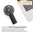 thumbnail image 4 of Ventilador de mano YunTuo Portable Batería Recargable 4400mAh, 4 of 6