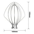 thumbnail image 2 of 4 Pack Stainless Steel Wire Whip Mixer Attachment for K45WW Flour Cake Balloon Whisk Egg Cream Stirrer, 2 of 6