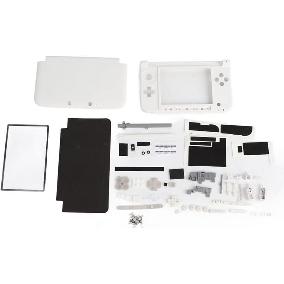 ZOUSSIQI Full Housing Case, Cover Shell Repair Parts Complete Fix Replacement Kit for 3DS XL(White) CA919-36154