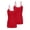 Red, variant on Women's Camisole Cotton Stretch Undershirt with Adjustable Strap Tank Top Multi-Pack of 2 (Red, Medium)