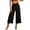 *Black, variant on VBVC Women's High Waisted Pull-On Capri Pants , Ladies' Casual Palazzo Cropped Trousers , Loose Fit Lounge Culottes For Women,Black,S-2XL