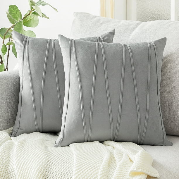 Topfinel Decorative HandMade Throw Pillow Covers Soft Particles Velvet
