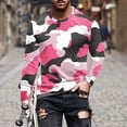 thumbnail image 2 of Birdeem Chemises d'Été à Manches Longues pour Hommes Mode Hommes Décontracté Camouflage Imprimé Blouses à Manches Longues à Col Rond Chemises Chemises d'Été à Manches Longues pour Hommes, 2 of 5