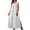 *White, variant on ClodeEU Women's V Neck Sleeveless Maxi Dress with Side Split,Casual Loose Summer Flowy Tank Dress Black,Women's Plus L