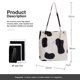thumbnail image 2 of Bolso de mano de pana para mujer, bolso de pana, bolso de hombro para mujer, bolso de hombro reutilizable para comestibles, para oficina, escuela, compras, viajes, 2 of 6