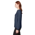 thumbnail image 3 of Puma Cloudspun Crewneck Navy Blazer Heather Outerwear Women M, 3 of 3