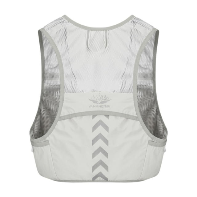 Almencla Running Vest Breathable Adjustable Vest for Running Outdoor Sports Grey