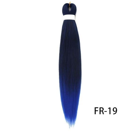 XmhyTop 3PCS 26 Inch Pre-Stretched Synthetic Braiding Hair, Knotless Twist Extensions with Vibrant Colored Options for Easy Styling, Black Dark Blue