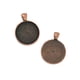 thumbnail image 4 of 50 unids / pieza bandeja de configuración básica bandeja de inclinación forma forma forma cabujón Diy colgante artesanía Cobre antiguo Salvador Bandeja de colgante de collar de bricolaje, 4 of 7