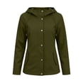 thumbnail image 7 of GUACER Hooded Rain Jackets for Women Waterproof Mid-Length Windbreaker Coat for Commute & Outdoor Travel, 7 of 7