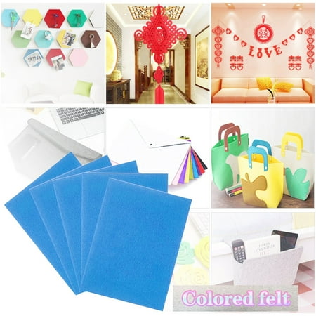 5 Pack Stiff Craft Felt Sheets 9 x 12 Inch Assorted Color Felt Fabric for DIY Crafts Sewing and Crafting Projects 3mm Thick Blue 5 Pack Stiff Craft Felt Sheets 9 x 12 Inch Assorted Color Felt Fabric for DIY Crafts Sewing and Crafting Projects 3mm Thick Blue