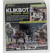 Zing Klikbot, Poseable Action Figures with Weapons, Translucent, Create Stop Motion.