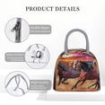 thumbnail image 4 of Easygdp a herd of horses Bolsa de Almuerzo Insulada Grande, Forro de Aluminio, Diseño Espacioso, a Prueba de Fugas, Ideal para Trabajo, Picnics, Viajes y Actividades al Aire Libre, 4 of 6