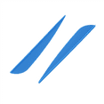 thumbnail image 4 of Arrows Vanes 4 Inch Plastic Fletching for DIY Archery Arrows 150 Pack(Blue), 4 of 9