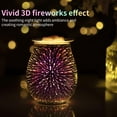 thumbnail image 2 of Electric Wax Derrite Warmer EQUSUPRO 3D Glass Fireworks Design, 2 of 5