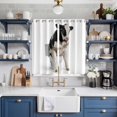 thumbnail image 2 of Funny Cows Kitchen Curtains Window Panels, Cute Art Fun Lovely Animals on Toilets Insulated Window Treatment Curtain, Grommet Curtains for Bedroom/Living Room/Bathroom, 2 Piece 52"Wx84"L, 2 of 8