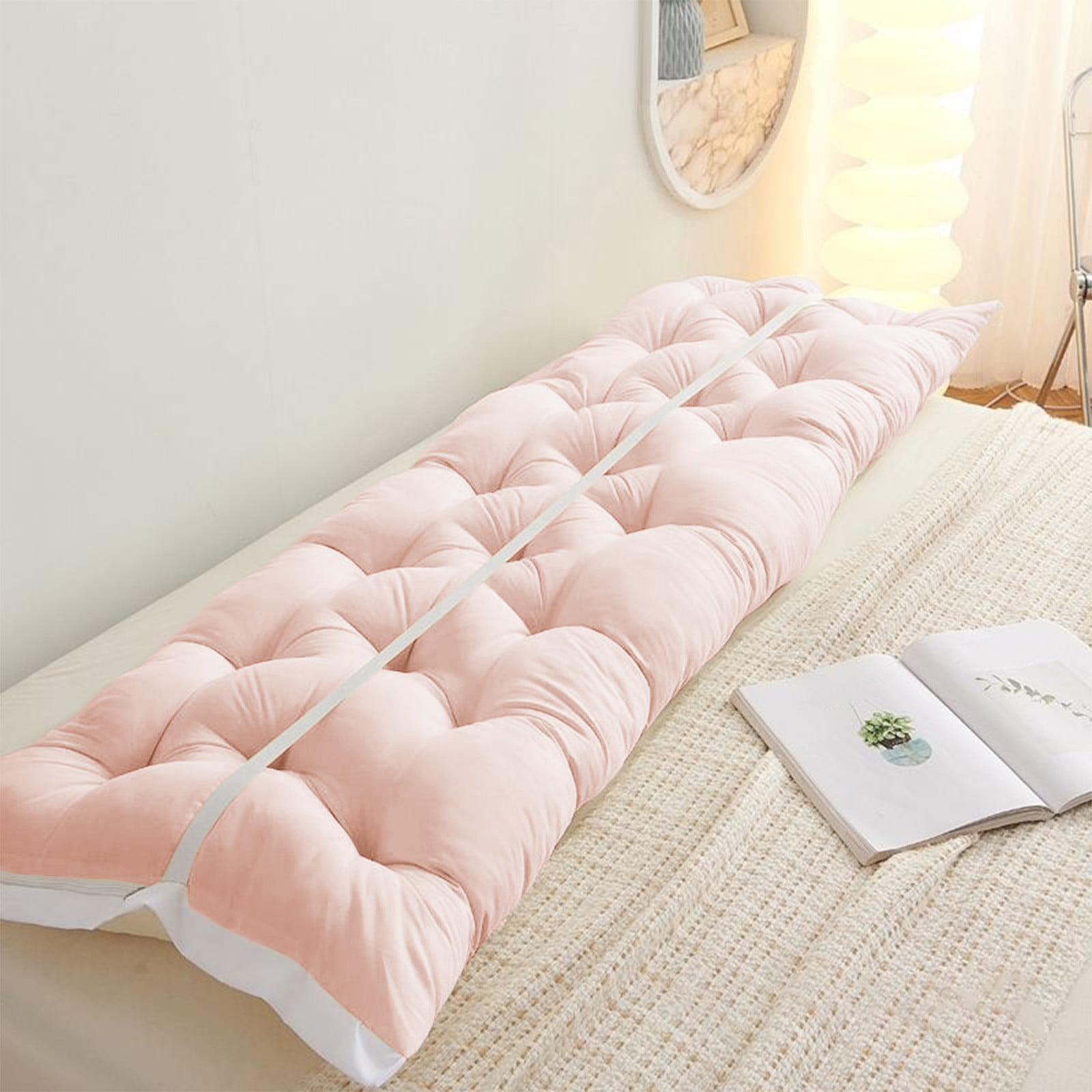Yhmxh Rectangle Wedge Headboard Pillows, Twin Headboard Pillow for Colleage Dorm, Long Backrest Positioning Support Cushion for Sleeping Reading Backrest Pillow Decorative Pillow (23.7x19.7in)
