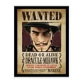 thumbnail image 1 of One Piece Live Action Dracule Mihawk Wanted Poster Framed Poster, 1 of 1