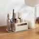 thumbnail image 5 of Armario de almacenamiento de cosméticos de acrílico, lindo tocador pequeño transparente, tocador, rincón de baño, caja de almacenamiento de lociones de belleza y cuidado de la piel., 5 of 5