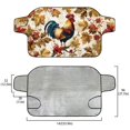 thumbnail image 5 of Xoenoiee Rooster Chicken Print Windshield Cover for Ice and Snow, Berry Maple Leaves Windshield Frost Cover Thanksgiving Decor Waterproof Windshield Snow Ice Cover for SUVs Trucks, 5 of 7