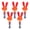 Red, variant on Yihuala LED Glow Sticks Battery Powered LED Light Sticks,Concert Glow Sticks Finger Shaped Light Up Sticks for Raves