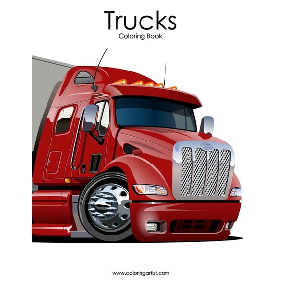 Trucks Trucks Coloring Book 1, Book 1, (Paperback)