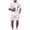 White, variant on 2 PC Outfit Set for Men Collared Short Sleeve Button Down Shirt and Drawstring Shorts Casual Summer Ribbed Outfit Sets Green S