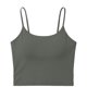 thumbnail image 5 of Camisetas de Cuello Sólido sin Mangas para las Mujeres Camisola Moda Casual Camisetas sin Mangas de Cuello en U de Longitud Regular para las Mujeres, 5 of 5
