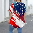 thumbnail image 4 of TQWQT 4th of July Plus Size Tops for Women 4x-5x Stars Stripes Short Sleeve Tops American Flag Crew Neck T Shirts Loose Patriotic Trendy Tunics, 4 of 5