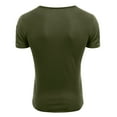 thumbnail image 6 of BKQCNKM Mens Shirts for Men Mens Summer Fashion Casual Solid Color Zipper Pocket T Shirt Short Sleeve Shirt Top Blouse Mens T Shirt, Army Green L, 6 of 6