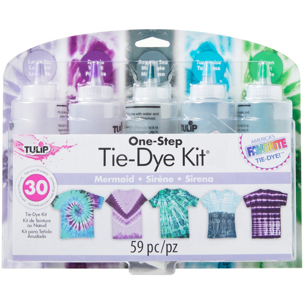Tulip 5 Color TieDye Kit Mermaid, DIY Tie Dye, Pastel Dye Walmart