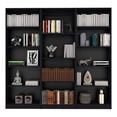 thumbnail image 1 of Pemberly Row Ensemble Moderne de Salon 3 Pcs Bois d'Ingénierie Noir, 1 of 7