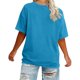 thumbnail image 3 of Xuyuer Womens Plus Size Summer Tops Oversized Short Sleeve Crew Neck Loose Fit Tee Top Flowy Casual Blouses XL-5XL Fashion School Teachers Clothes 2026 Spring Beach Vacation Trendy, 3 of 5