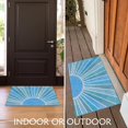thumbnail image 3 of Boho Door Mat, Boho Outdoor Door Mat Doormat, Blue Door Mat, Boho Welcome Mat, Boho Door Mats Doormat Outdoor Indoor Entrance, Indoor Door Mats for Entryway, 17x30, 3 of 5