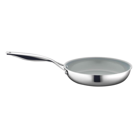 NutriChef Hollowed Cast Handles - Frying Pan Kitchen Cookware W/ Durable Ceramic Non-Stick Coating